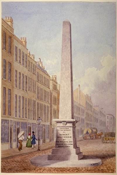 Památník na křižovatce Farringdon Street a Fleet Street, City of London, 1833 od James Elmes