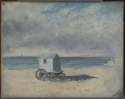 Koupací chata na pláži od James Ensor
