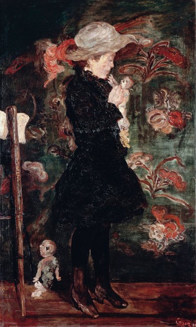 Dítě s panenkou od James Ensor