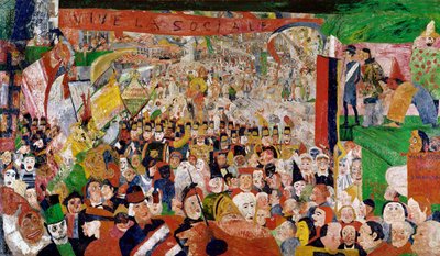 Kristovo triumfální vstup do Bruselu od James Ensor