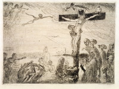 Kristus mučený ďábly od James Ensor