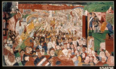 Vstup Krista do Bruselu v roce 1889 od James Ensor