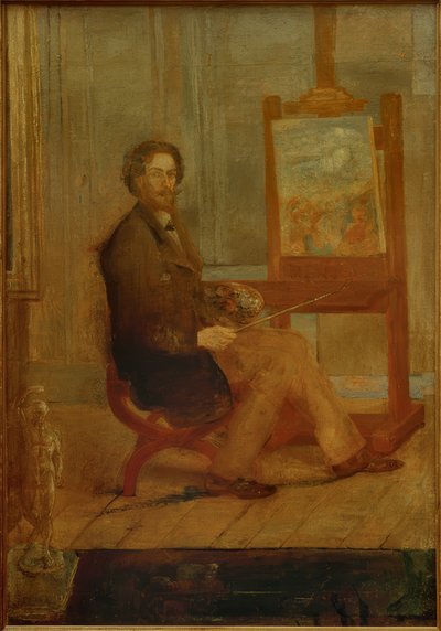 Ensor u jeho stojanu od James Sidney Ensor