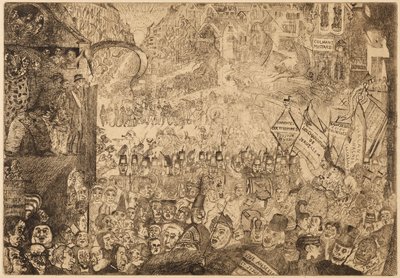 Kristův vjezd do Bruselu od James Ensor