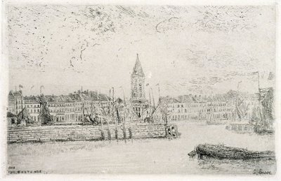 Pohled na Ostende z východu od James Ensor