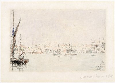 Pohled na přístav v Ostende od James Ensor