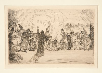 Kristus žebrákům (Kristus a žebráci) od James Ensor