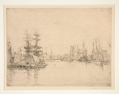 The Main Dock, Ostende (The Main Dock, Ostende) od James Ensor