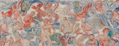 Nestvůry propletené nesešité, propletené (A) od James Ensor