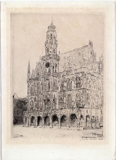 Radnice v Oudenaarde od James Ensor