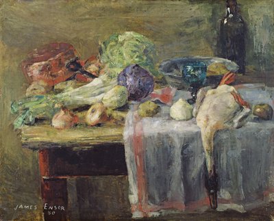 Zátiší s kachnou od James Ensor