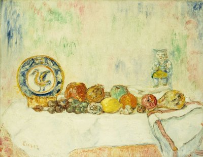 Zátiší s ovocem; Příroda Morte aux Fruits od James Ensor