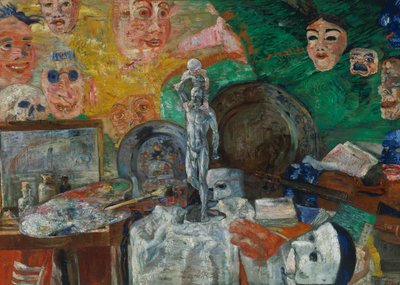 Zátiší v ateliéru nebo atributy umění od James Ensor