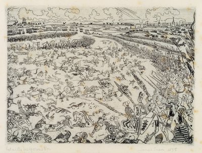 Bitva o Zlaté ostruhy od James Ensor