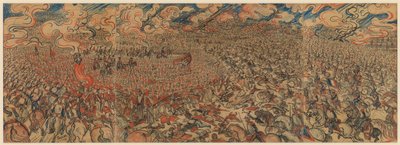 Kyrysníci z Waterloo (křída na papíře na kartonu) od James Ensor