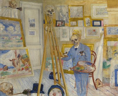 Malíř koster, 1896. od James Ensor