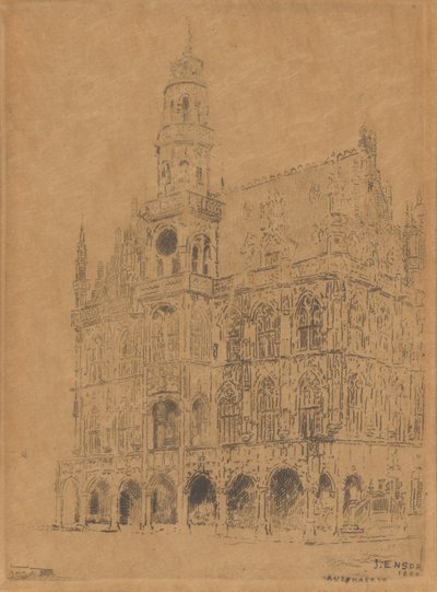 Radnice v Oudenaarde od James Ensor