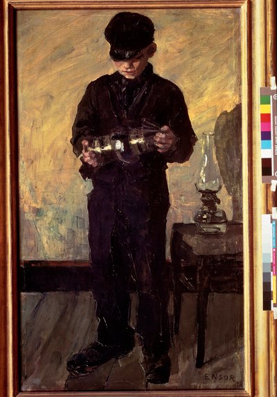 malý opravář olejových lamp od James Ensor