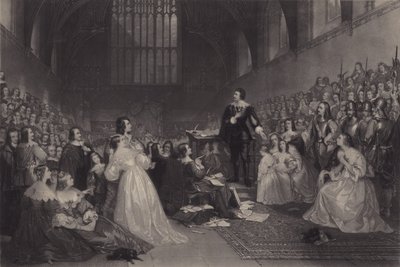 Proces s Thomasem, hrabětem ze Straffordu, ve Westminster Hall, 1641 od James F. Scott