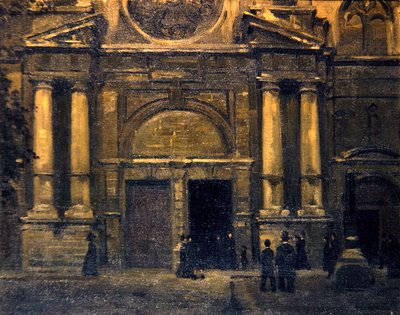 Portál, asi 1910 (olej na plátně) od James Ferrier (attr. to) Pryde