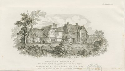 Shelton Old Hall: ocelorytina (vinětace), nd [c 1843] (tisk) od James Flewitt Mullock