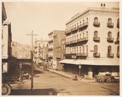 San Francisco, roh ulic California a Montgomery Street od James Ford