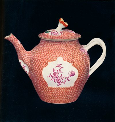 Čajová konvice a kryt Worcester, c1770 od James Giles