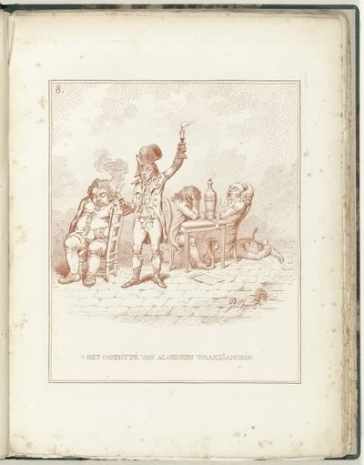 Výbor všeobecné bdělosti, 1795 Výbor obecné ostražitosti (název o objektu) Hollandia Regenerata (název série) od James Gillray (possibly)