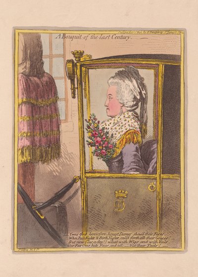 Kytice minulého století, hospoda. 1802 (ručně kolorovaná rytina) od James Gillray