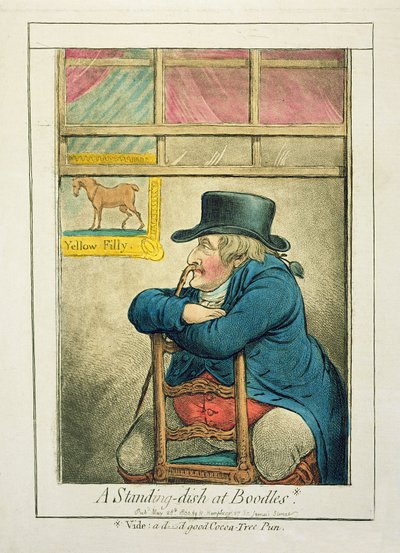 A Standing-dish at Boodles, publikovala Hannah Humphrey, 1800 od James Gillray