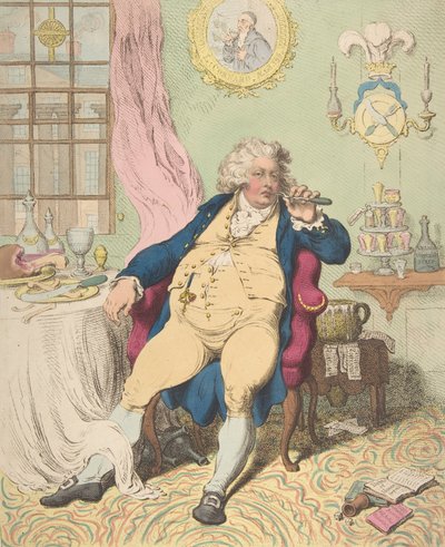 Voluptuary Under the Horrors of Digestion, 2. července 1792, 2. července 1792. od James Gillray