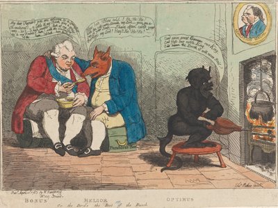 Bonus - Melior - Optimus, oder der Teufel ist der Beste der Gruppe od James Gillray