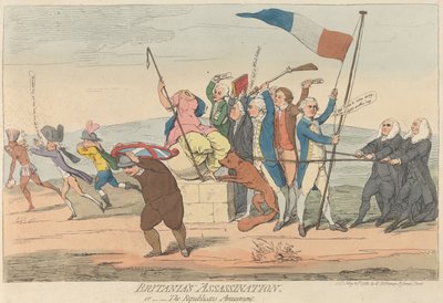 Atentát na Britanii… aneb – Republikánská zábava od James Gillray