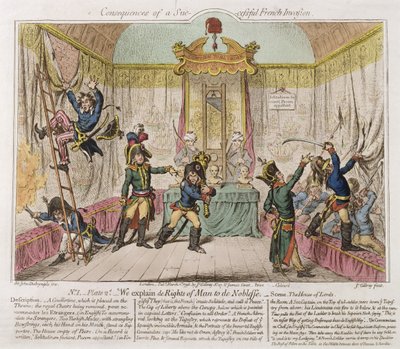 Důsledky úspěšné francouzské invaze aneb Vysvětlujeme šlechtě práva člověka od James Gillray
