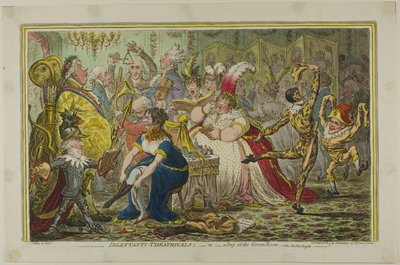 Amatéři-Theatricals od James Gillray