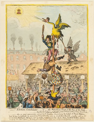 Volební kandidáti od James Gillray