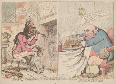 Francouzská svoboda a britské otroctví od James Gillray