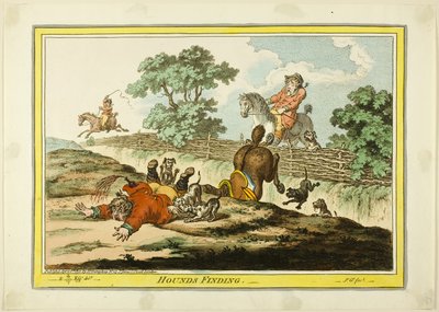 Hledání psů od James Gillray