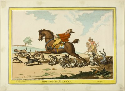 Psi v plném křiku od James Gillray