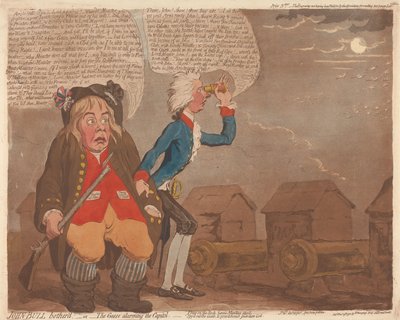 John Bull gestört; - oder - Die Gänse alarmieren das Kapitol od James Gillray