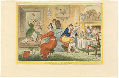 Manželská harmonie (Recto) od James Gillray