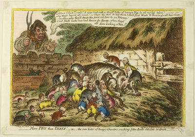 Více prasat než sýkor od James Gillray