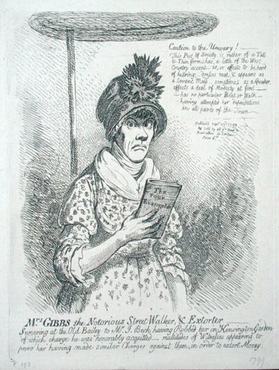 Paní Gibbsová, Notorious Street Walker & Vyděrač od James Gillray