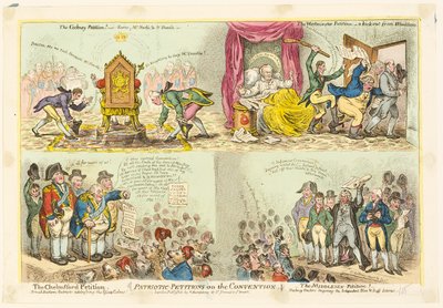 Vlastenecké petice k Úmluvě od James Gillray