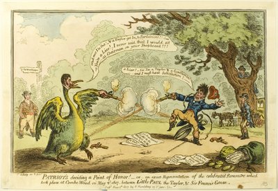 Patrioti - rozhodující bod cti! od James Gillray