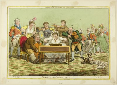 Hraní po částech od James Gillray