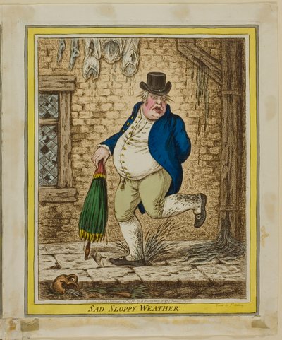 Smutné nedbalé počasí od James Gillray