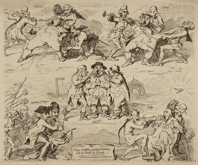 Sans-Culottes, Feeding Europe with the Bread of Liberty, vyšlo 12. ledna od James Gillray