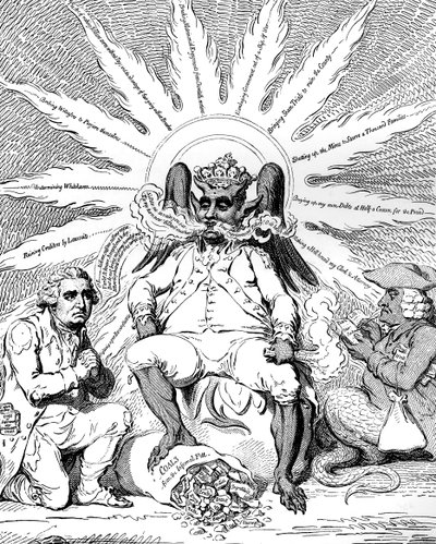 Satan v celé své slávě..., 1792. od James Gillray