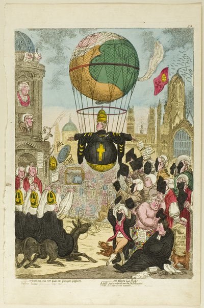 Tentand via est qua me quoque possim tollere humo od James Gillray